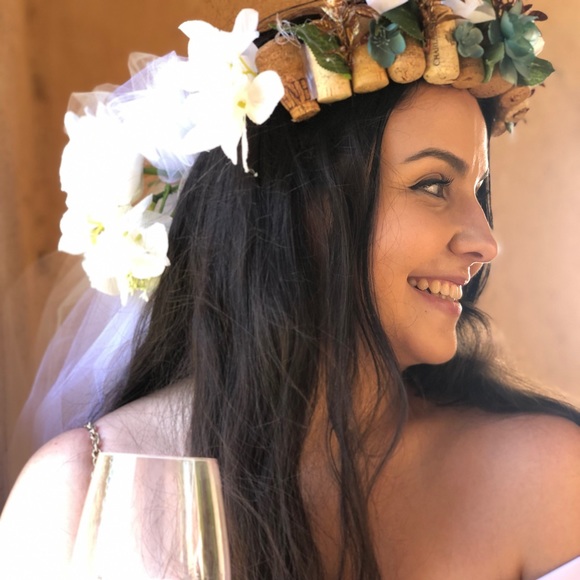 Custom Wine Cork Headbands/ Tiaras - Picture 2 of 9